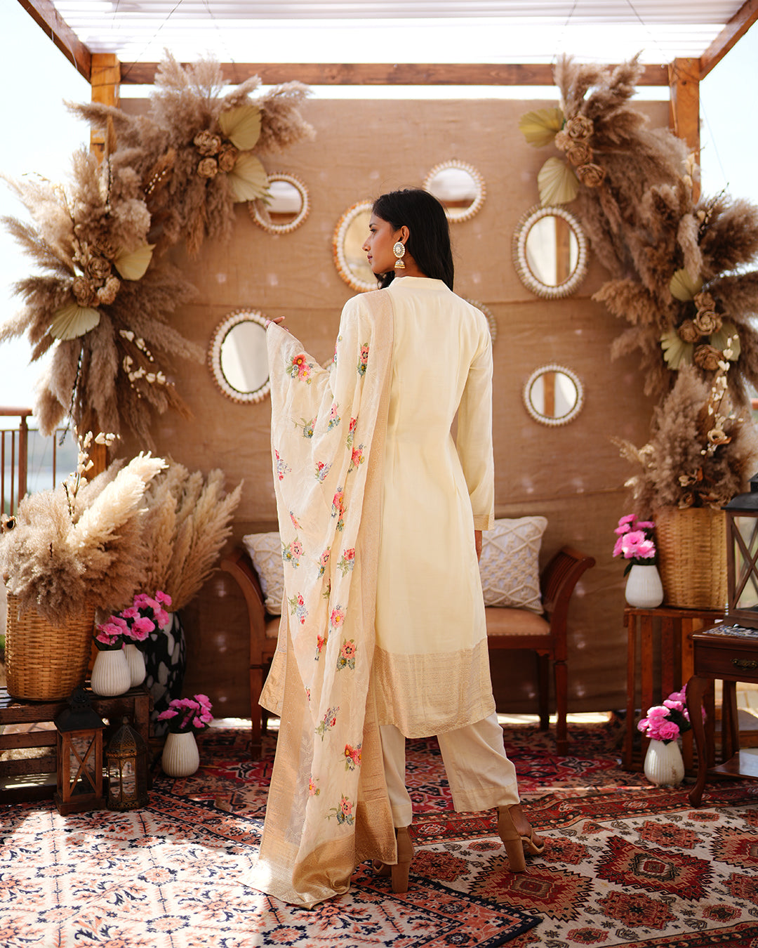 Metal white pure cotton silk weaving  salwar kameez set